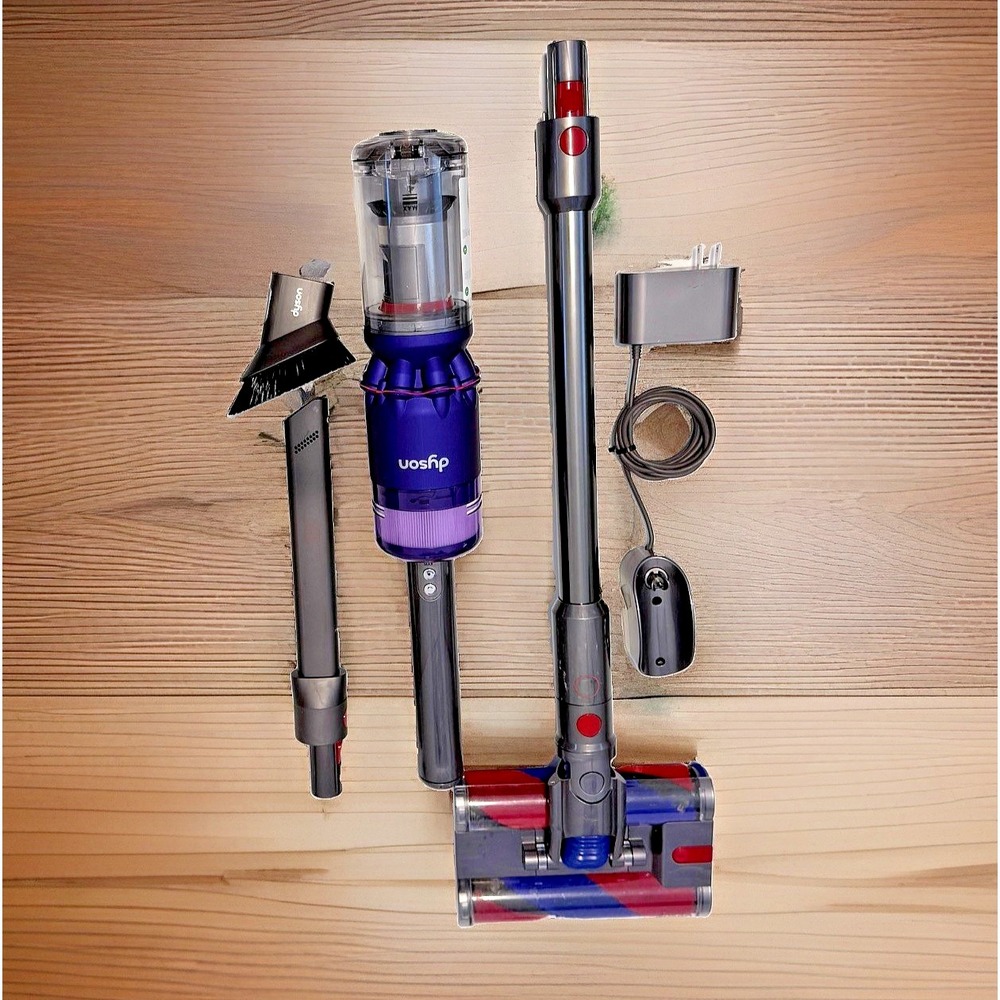 Dyson Omni-Glide Cordless Stick Vacuum Purple 18V Hard Floor Soft Roller TESTED